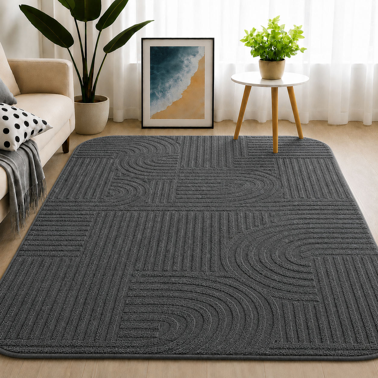 Alfombra Argentina Gris oscura