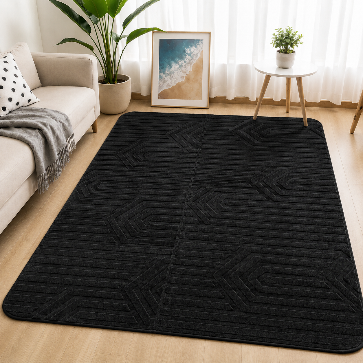 Alfombra Argentina Negra Torres