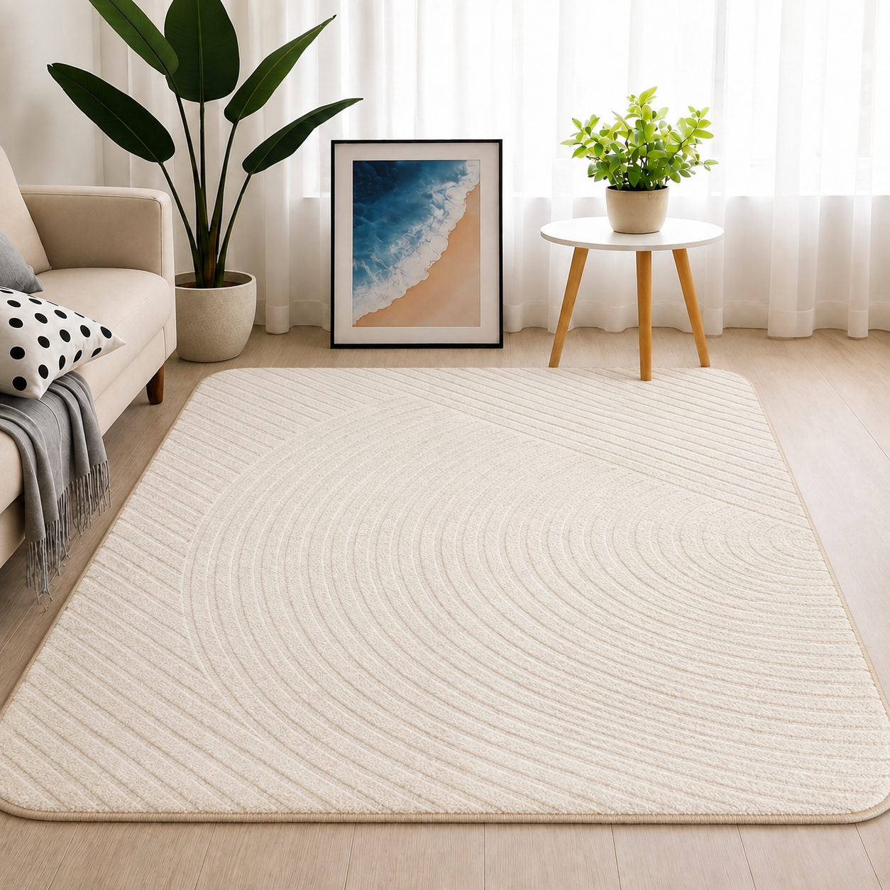 Alfombra Beige Clara