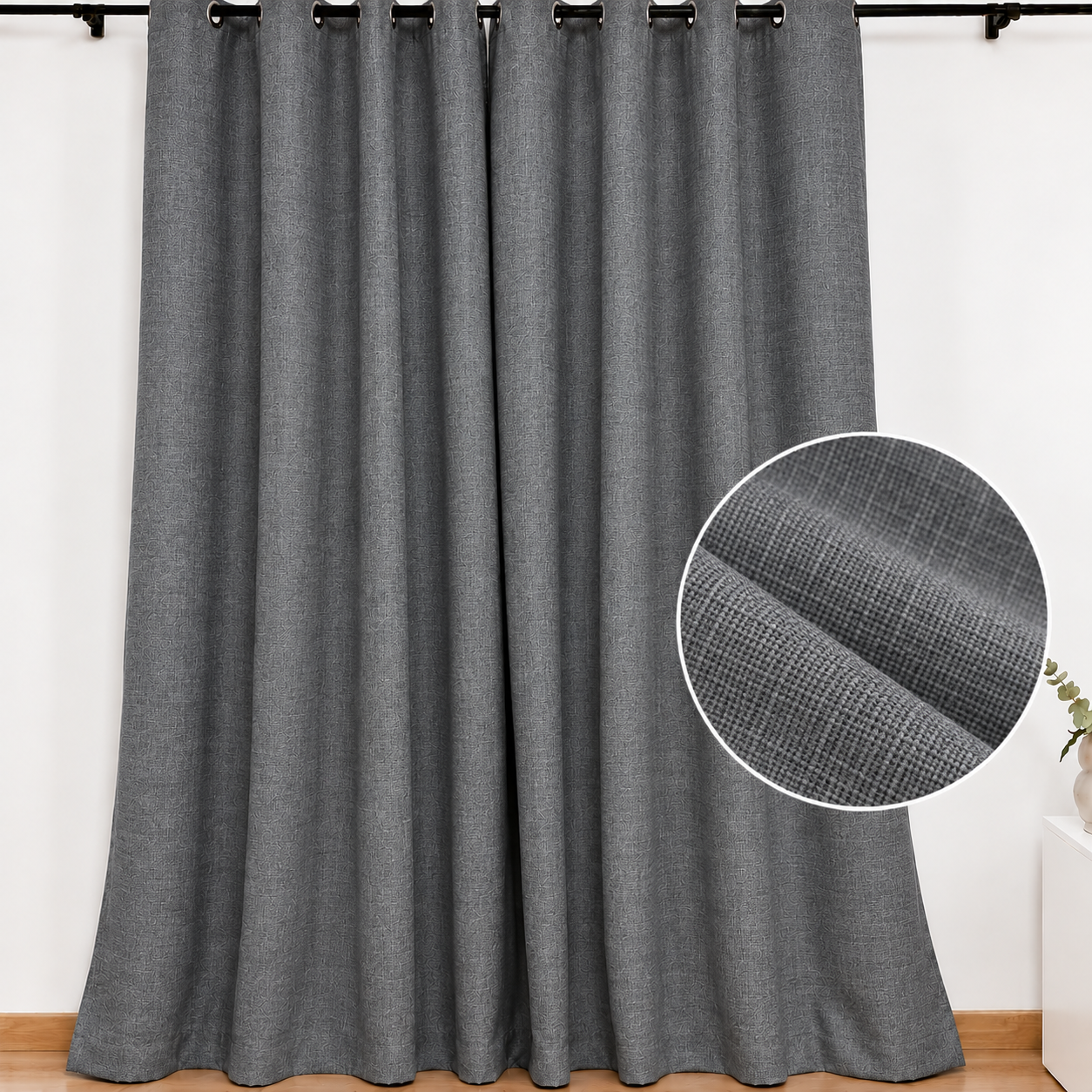 Cortina Kora Gris Oscuro