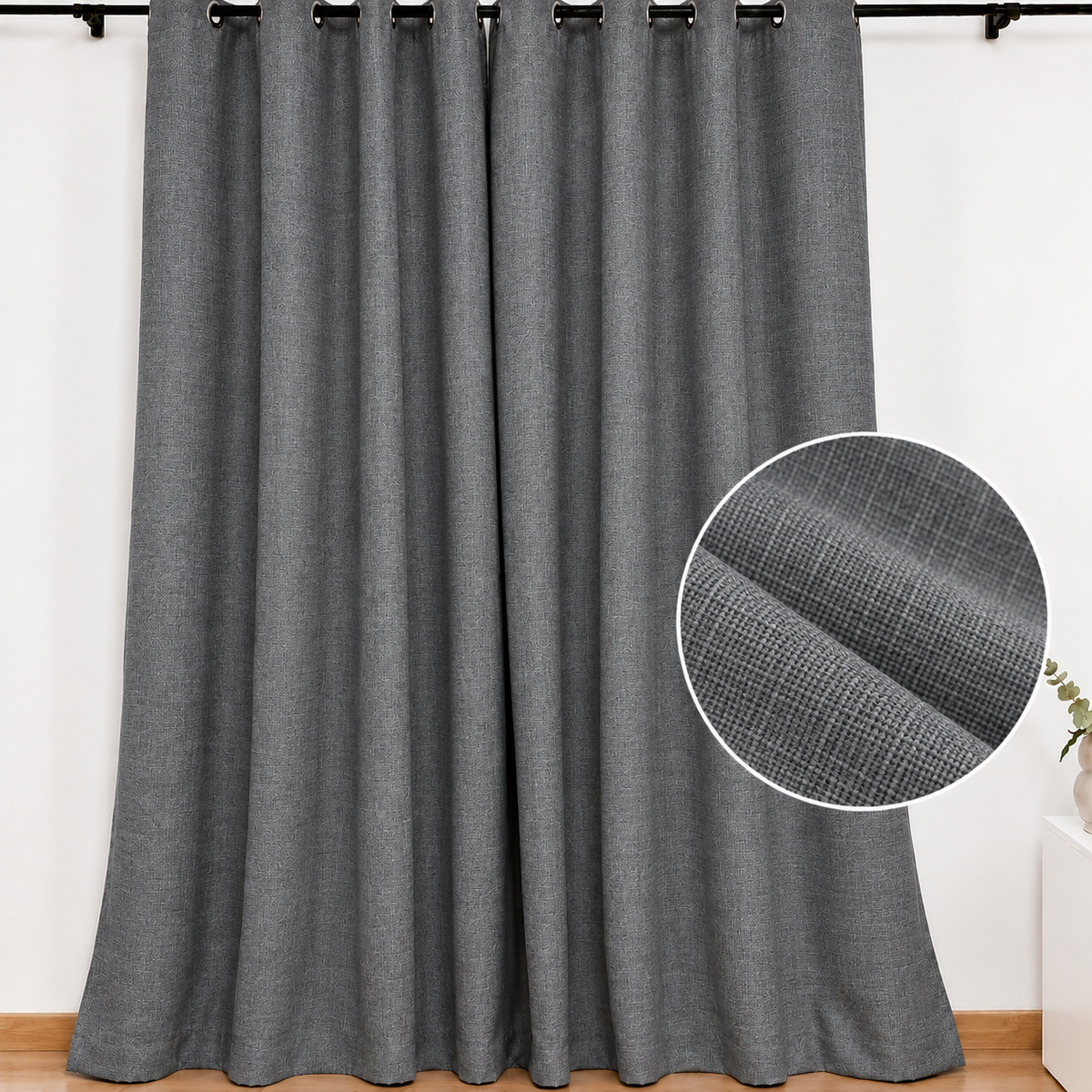 Cortina Kora Gris Oscuro