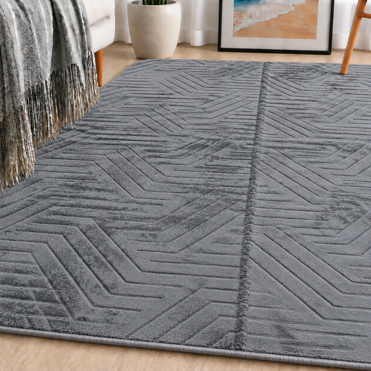 Alfombra Argentina Gris Oscuro # 10