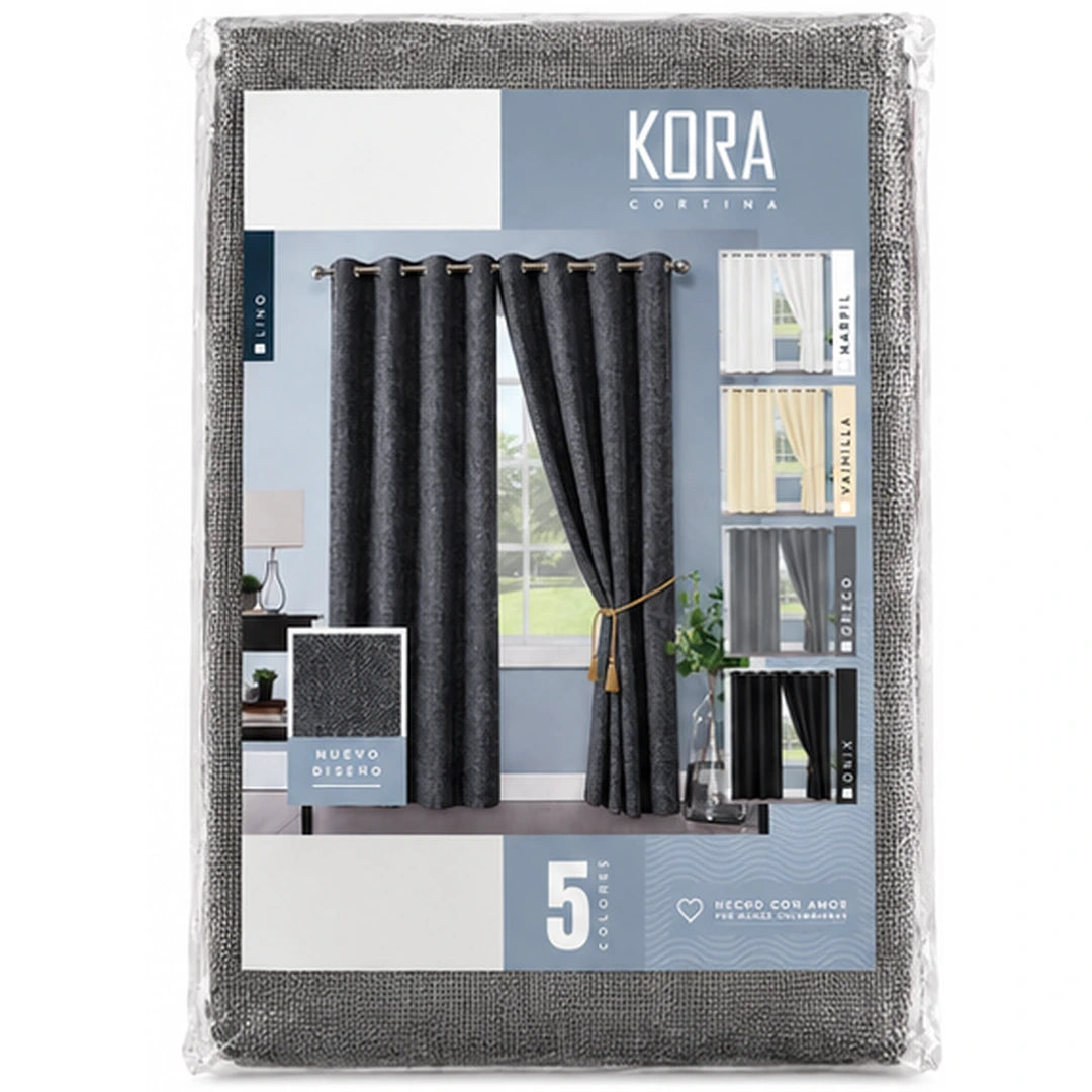 Cortina Kora Gris Oscuro