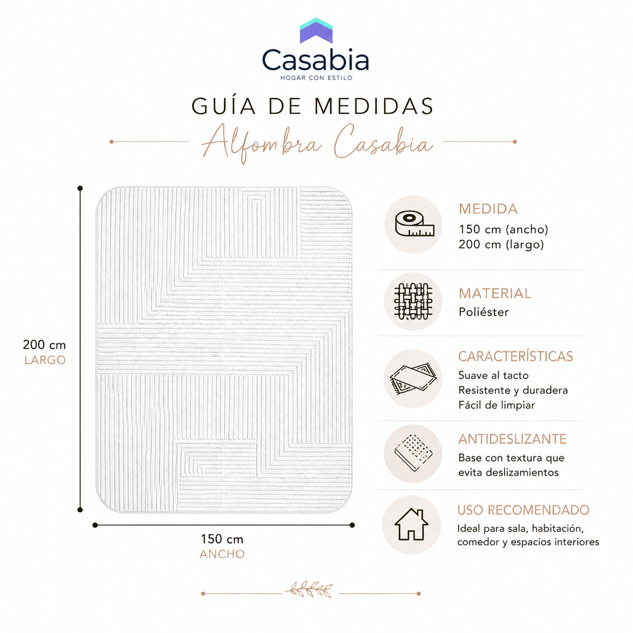 Alfombra Argentina  Beige
